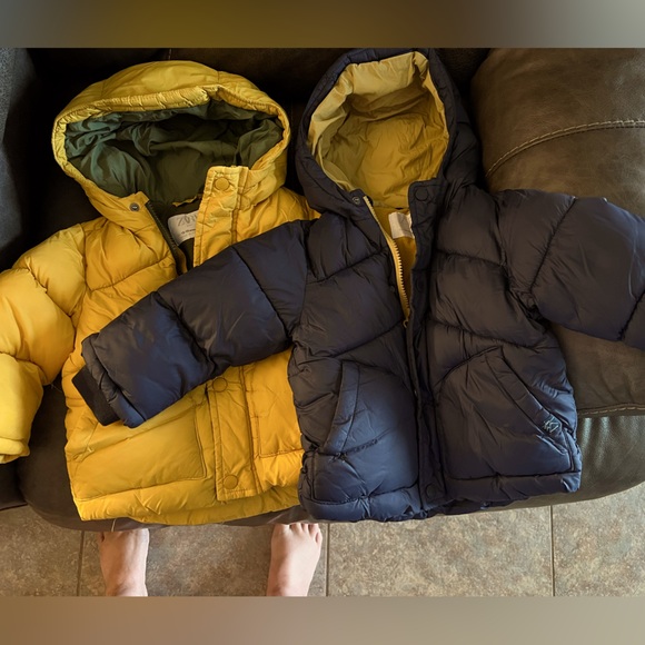 2 Infant Zara Puffer Water resistant Coats - Picture 1 of 7